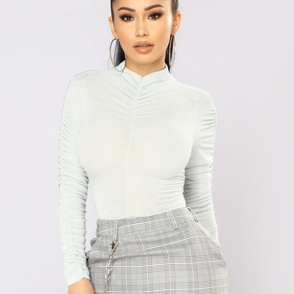 Ruched All Over - Mint - Picture 1 of 2